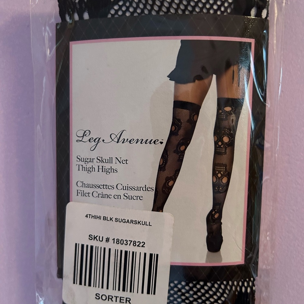 Brand New Sugar Skull Thigh Highs